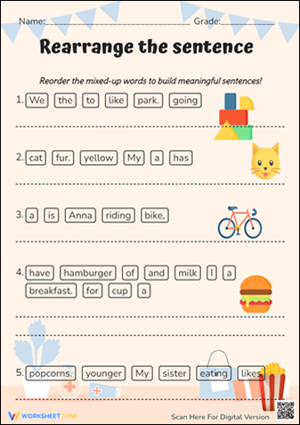 Sentence Scramble Generator