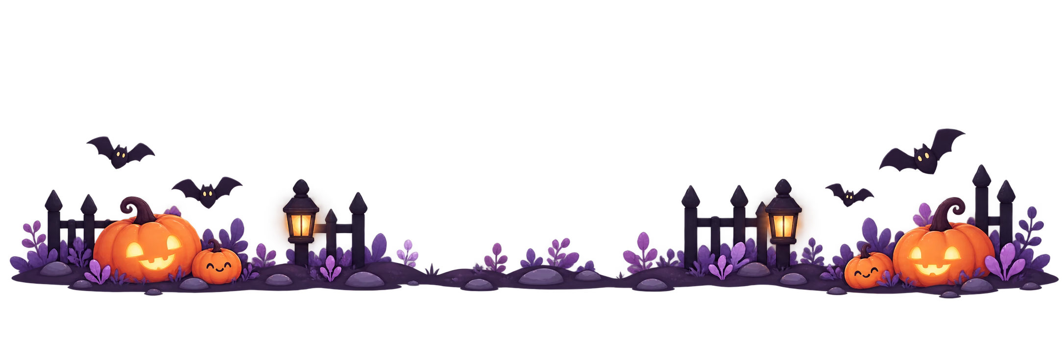 Halloween footer bottom background