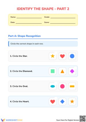 Identify the Shape - Part 2: 2D Shape Recognition Practice