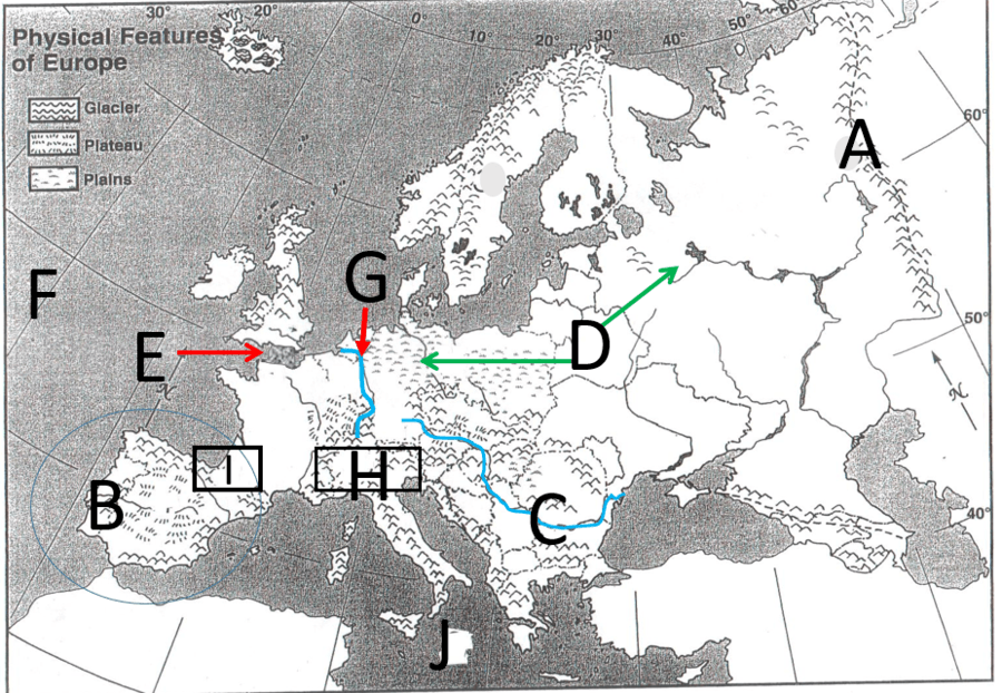 Europe Physical and Political Maps