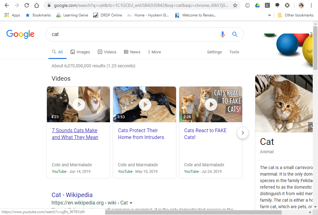 Keyword searches and reliable sources