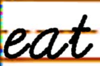 Grade 3 Cursive Words E — Printable No-Prep Worksheet