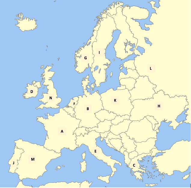 EUROPE POLITICAL GEOGRAPHY