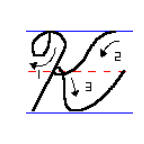 Cursive Uppercase letters