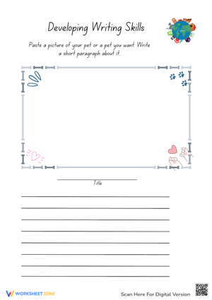 Minimalist Developing Writing Skills Worksheet