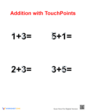 TouchPoint Addition Worksheet for Kids