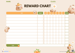 Reward chart worksheet