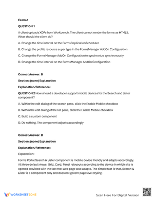 AEM Forms Practice questions